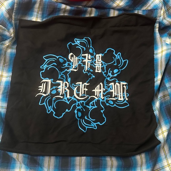 mens DIESEL plaid hooded button-up flannel shirt - Picture 3 of 8